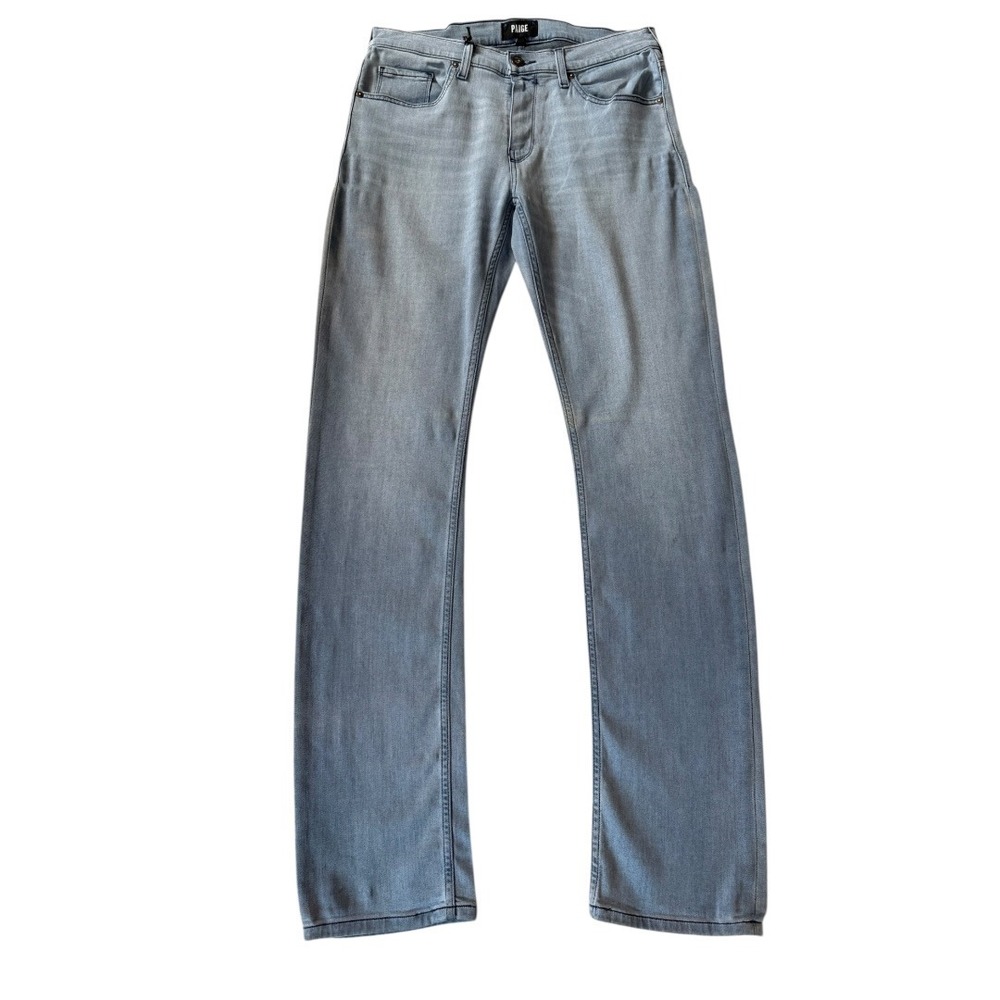 Paige Federal Slim Straight Jeans Mens 31 Cage Light Blue Grey M655734-7140 NEW